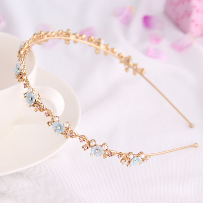 Jewelry WholesaleWholesale Pearl Rhinestone Alloy Flower Headband JDC-HD-YCh002 Headband 一诚 %variant_option1% %variant_option2% %variant_option3%  Factory Price JoyasDeChina Joyas De China