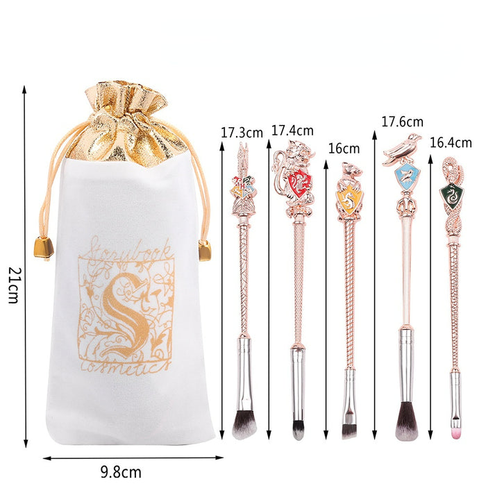 Wholesale Cartoon Metal Manmade Fiber Makeup Brush Set (M) MOQ≥3 JDC-MB-GYu004