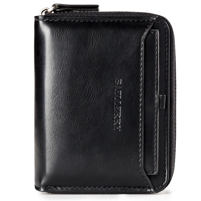 Wholesale wallet men's short pu leather wallet men's wallet JDC-WT-Zhengxin004