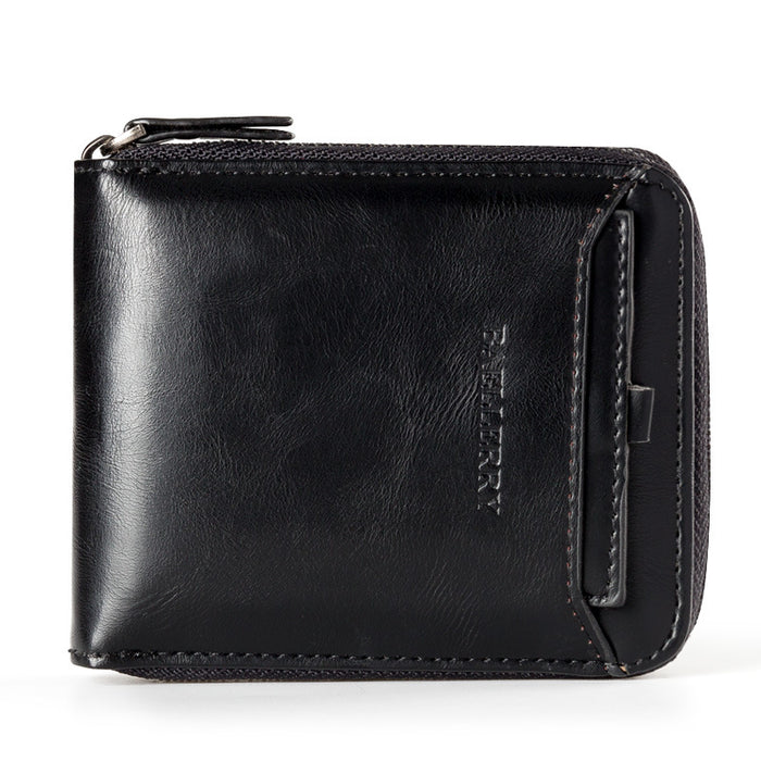 Wholesale wallet men's short pu leather wallet men's wallet JDC-WT-Zhengxin004