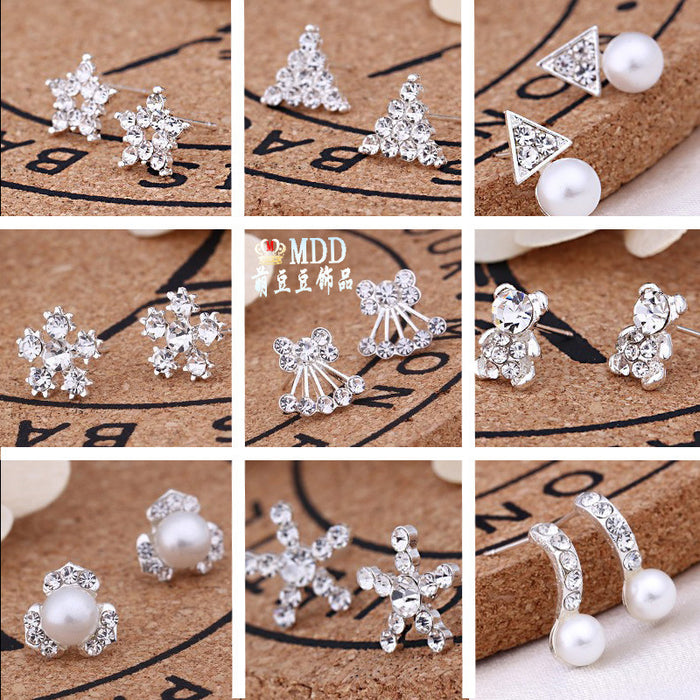 Jewelry WholesaleWholesale Small Fresh Stud Earrings Mini Flower Pearls JDC-ES-Mdd013 Piercings 萌豆豆 %variant_option1% %variant_option2% %variant_option3%  Factory Price JoyasDeChina Joyas De China