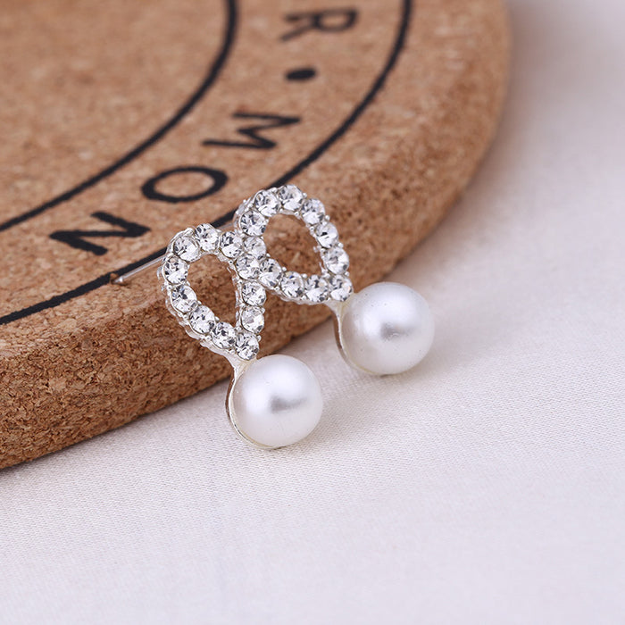 Wholesale Small Fresh Stud Earrings Mini Flower Pearls JDC-ES-Mdd013