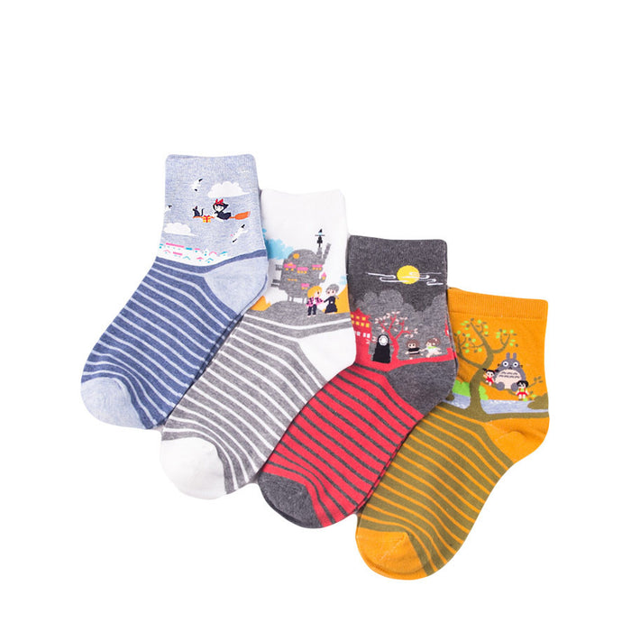 Wholesale Socks Cotton Cute Cartoon Pattern JDC-SK-KaF062