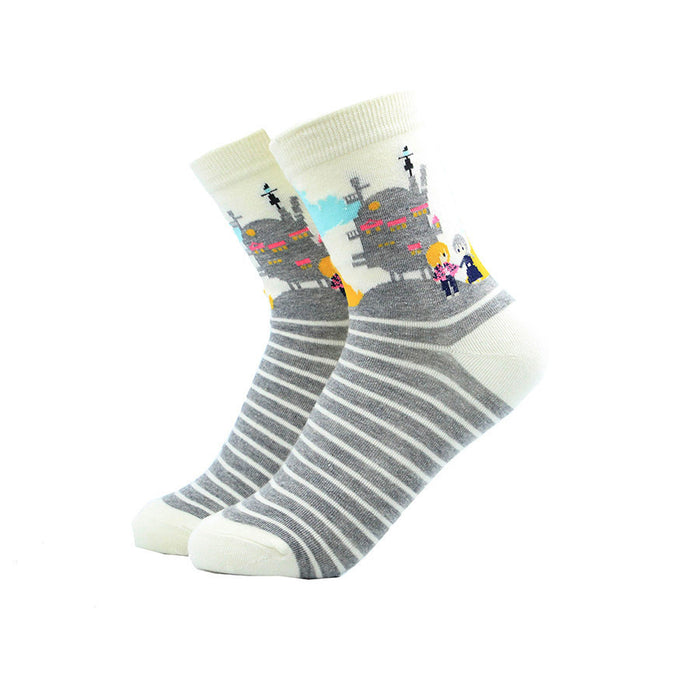 Wholesale Socks Cotton Cute Cartoon Pattern JDC-SK-KaF062