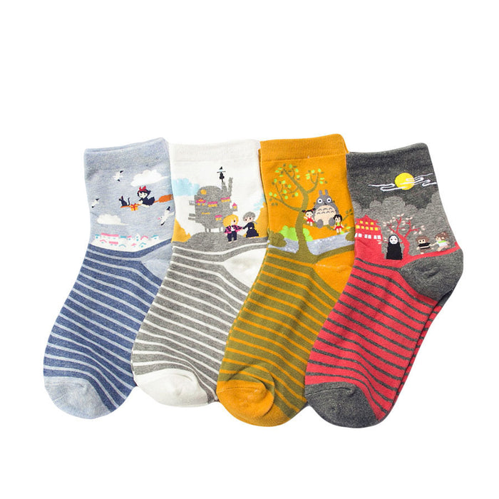 Wholesale Socks Cotton Cute Cartoon Pattern JDC-SK-KaF062