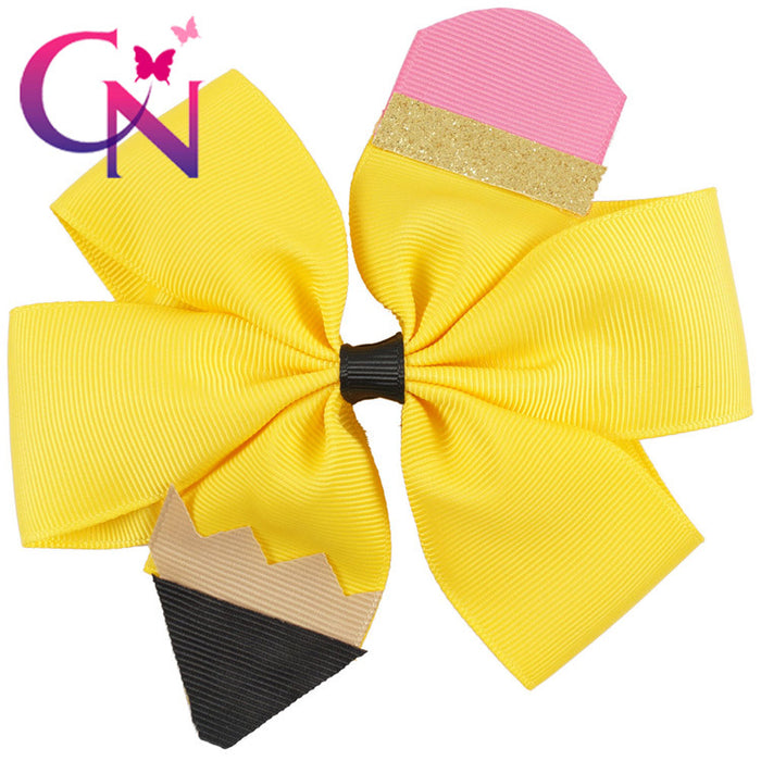 Wholesale hairpin cloth bow children ribbed belt flower JDC-HC-Danzuo045