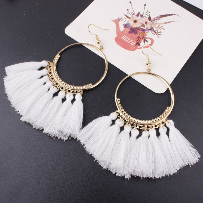 Jewelry WholesaleWholesale tassel bohemian alloy earrings JDC-ES-Shuangd003 Earrings 双笛 %variant_option1% %variant_option2% %variant_option3%  Factory Price JoyasDeChina Joyas De China