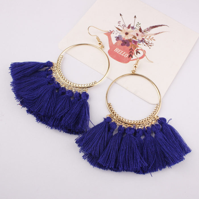 Jewelry WholesaleWholesale tassel bohemian alloy earrings JDC-ES-Shuangd003 Earrings 双笛 %variant_option1% %variant_option2% %variant_option3%  Factory Price JoyasDeChina Joyas De China