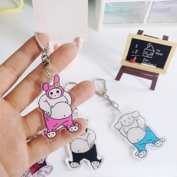 Wholesale Keychain Acrylic Cute Cartoon Pendant MOQ≥2 (S) JDC-KC-ChuangYin009