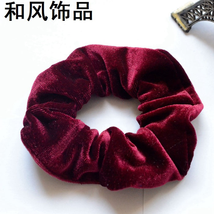 Jewelry WholesaleWholesale suit velvet female size pig intestine hair ring JDC-HS-hefeng005 Hair Scrunchies 和风 %variant_option1% %variant_option2% %variant_option3%  Factory Price JoyasDeChina Joyas De China