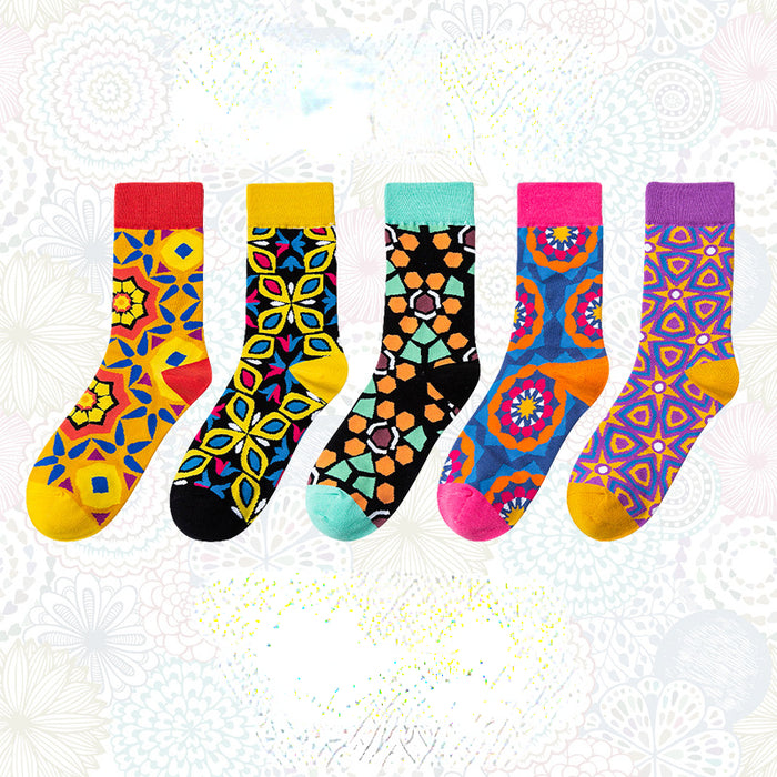 Wholesale socks summer pure cotton socks color MOQ≥2 JDC-SK-LinX002