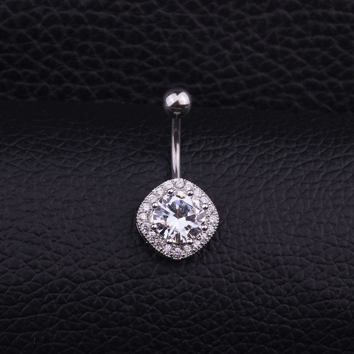 Jewelry WholesaleWholesale Stainless Steel Zircon Umbilical Nails MOQ≥2 JDC-UN-Henst002 Piercings 亨森 %variant_option1% %variant_option2% %variant_option3%  Factory Price JoyasDeChina Joyas De China