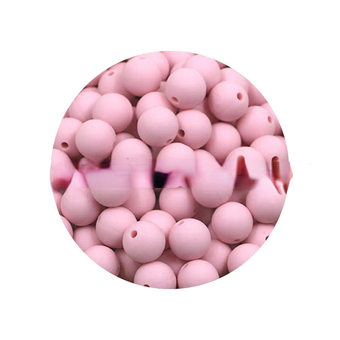 Wholesale 50PCS Colorful Leopard Print Silicone 15mm Beads JDC-BDS-Yumo007