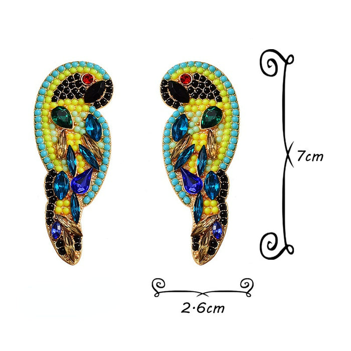 Jewelry WholesaleWholesale Parrot Crystal Color Rhinestone Beads Earrings JDC-ES-SK102 Earrings 深刻 %variant_option1% %variant_option2% %variant_option3%  Factory Price JoyasDeChina Joyas De China