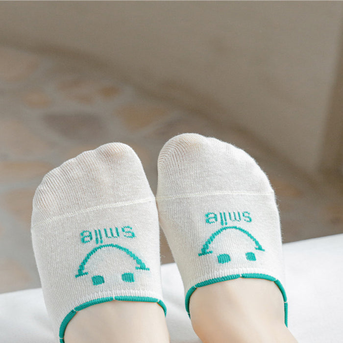 Jewelry WholesaleWholesale Smiley Cotton Anti-Slip Invisible Socks Women's Short Socks JDC-SK-BuZL008 Sock 步之蓝 %variant_option1% %variant_option2% %variant_option3%  Factory Price JoyasDeChina Joyas De China