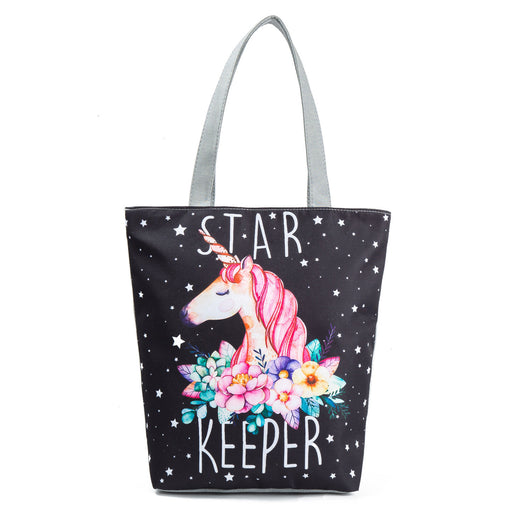 Jewelry WholesaleWholesale Cartoon Flower Printed Polyester Beach Bag JDC-BB-Mobiao011 Beach Bag 莫表 %variant_option1% %variant_option2% %variant_option3%  Factory Price JoyasDeChina Joyas De China