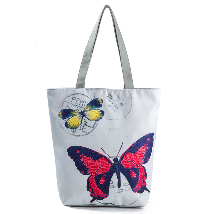 Jewelry WholesaleWholesale Cartoon Flower Printed Polyester Beach Bag JDC-BB-Mobiao011 Beach Bag 莫表 %variant_option1% %variant_option2% %variant_option3%  Factory Price JoyasDeChina Joyas De China