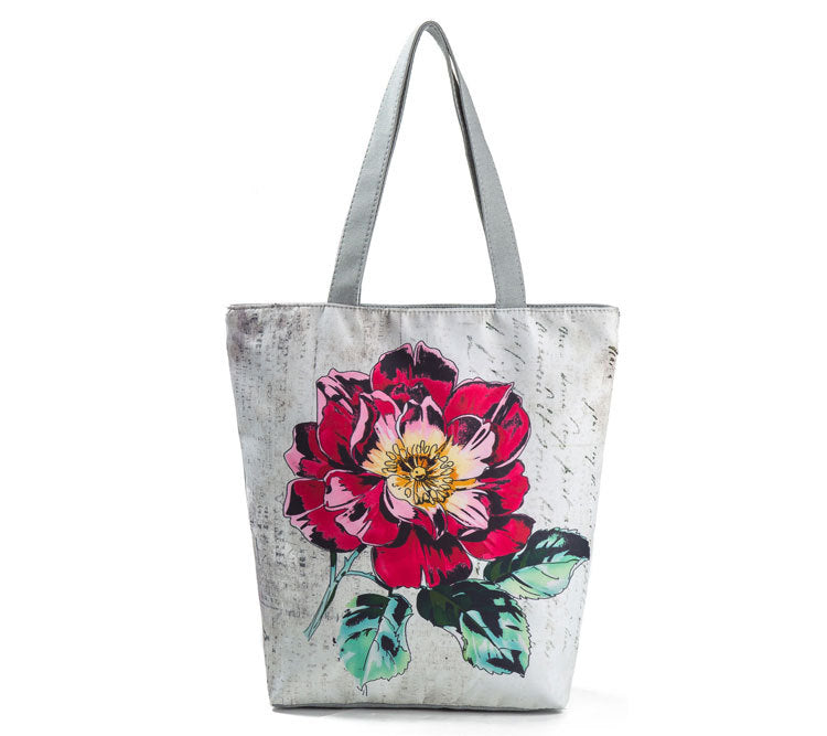 Jewelry WholesaleWholesale 3D print flowers beach canvas bag JDC-BB-Mobiao005 Beach Bag 莫表 %variant_option1% %variant_option2% %variant_option3%  Factory Price JoyasDeChina Joyas De China