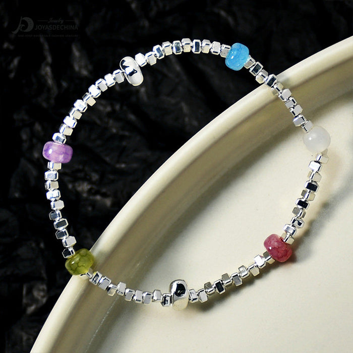 Wholesale Bracelet Broken Silver Few Taels Colorful Popped Crystal Beads JDC-BT-YouF005