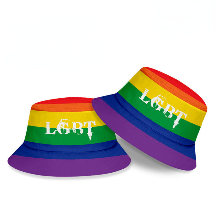 Wholesale LGBT Printing Hat Bucket Hat Student Couple JDC-FH-QXin001