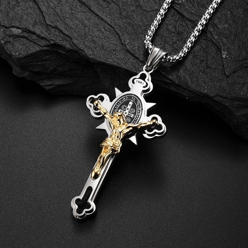 Jewelry WholesaleWholesale Titanium Steel Cross Necklace JDC-NE-QianF001 Necklaces 千风 %variant_option1% %variant_option2% %variant_option3%  Factory Price JoyasDeChina Joyas De China