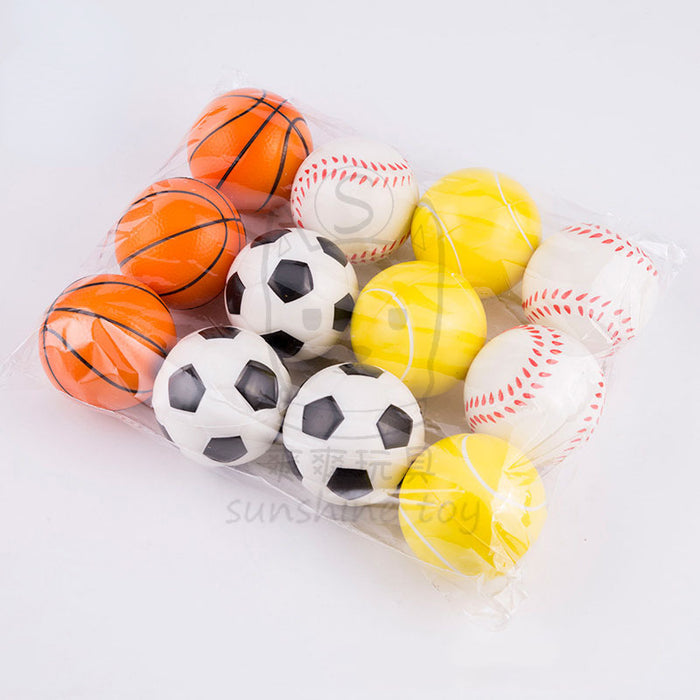 Wholesale Children's Decompression Toys PU Polyurethane Basketball Football JDC-FT-HongSh002