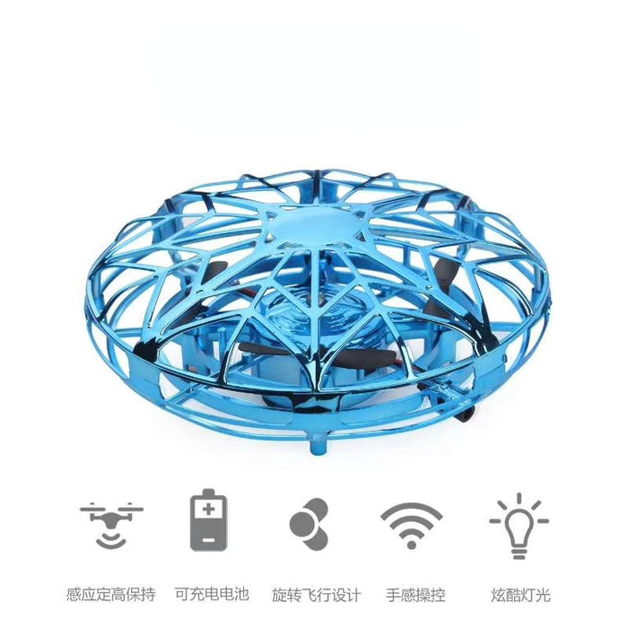 Wholesale Toy UFO Induction Aircraft Gesture LED Lighting Fidget Spinner MOQ≥3 JDC-FT-YiBL001