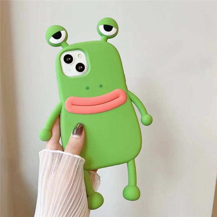 Wholesale Silicone 3D Funny Frog Phone Case JDC-PC-Longt001