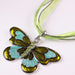 Jewelry WholesaleWholesale Drip Oil Ribbon Colorful Butterfly Necklace Pop Insect Pendant JDC-NE-LvXin006 Necklaces 缕馨 %variant_option1% %variant_option2% %variant_option3%  Factory Price JoyasDeChina Joyas De China