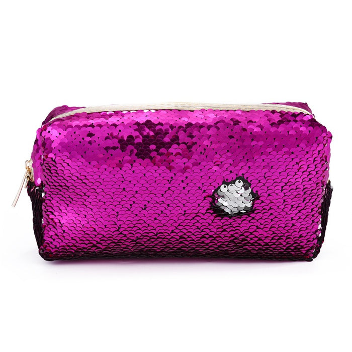 Wholesale Hand Zipper Cosmetic Bag Sequin Bag Student Coin Purse JDC-WT-SMS002