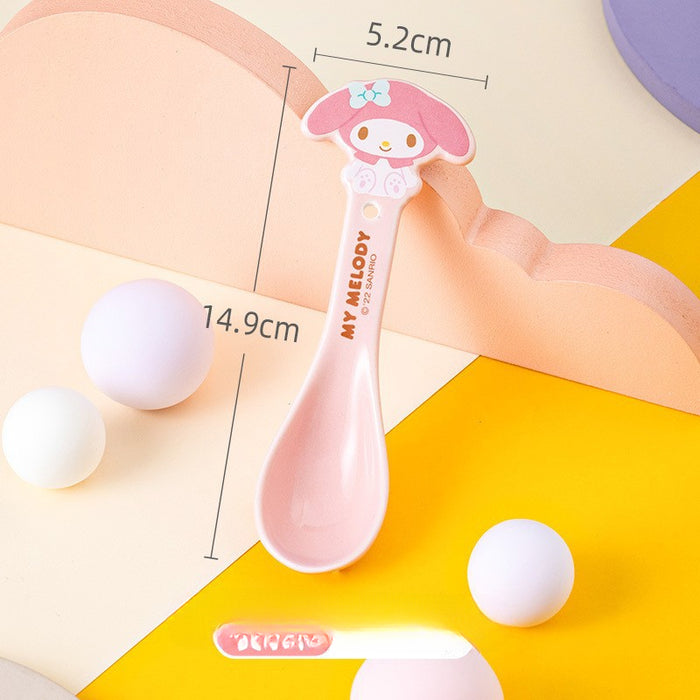 Wholesale Cute Cartoon Ceramic Children's Soup Spoon JDC-SN-XiaoM001