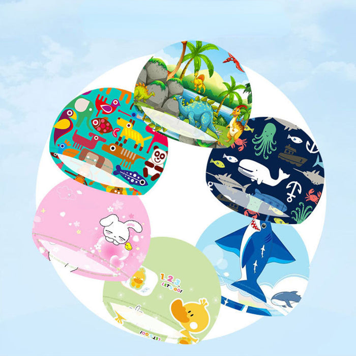 Wholesale cartoon children swimming cap nylon printing breathable random delivery MOQ≥2 JDC-SC-LXu001