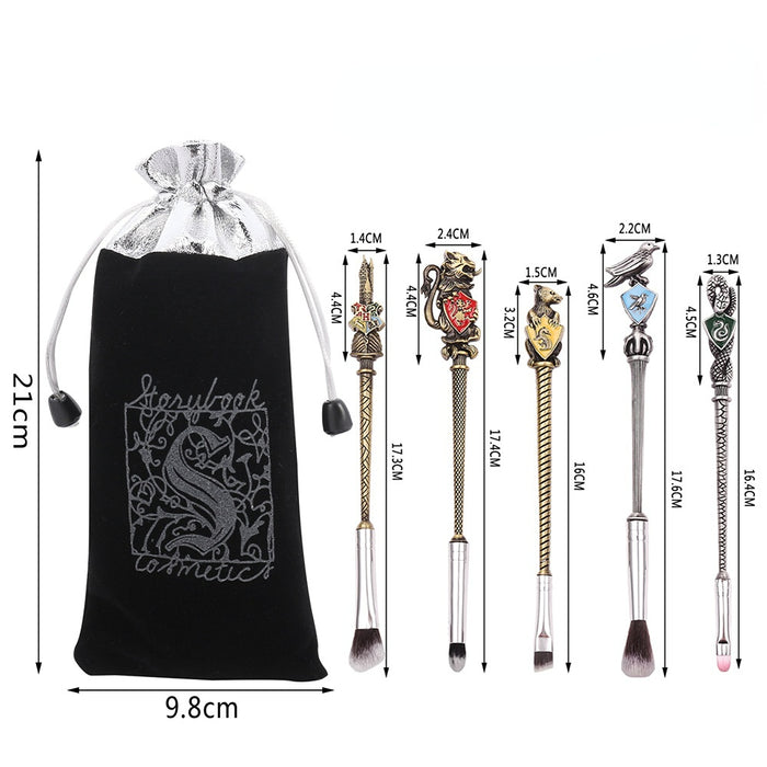 Wholesale Cartoon Metal Manmade Fiber Makeup Brush Set (M) MOQ≥3 JDC-MB-GYu004