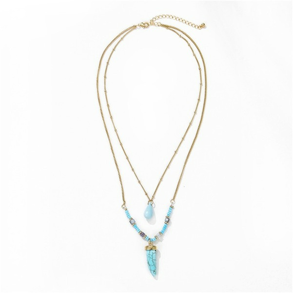 Jewelry WholesaleWholesale boho turquoise tassel necklace JDC-NE-ZhuJ004 necklaces 诛积 %variant_option1% %variant_option2% %variant_option3%  Factory Price JoyasDeChina Joyas De China