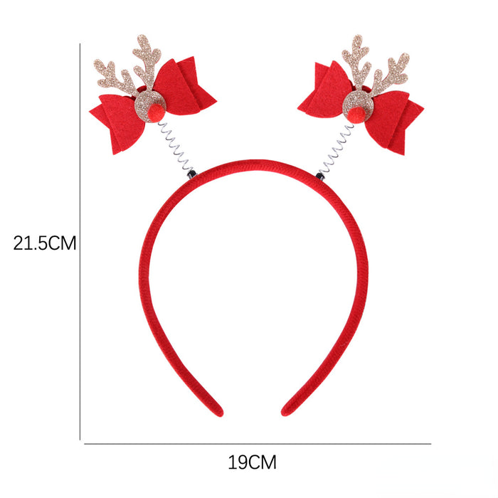 Wholesale Christmas Party Decoration Felt Cloth Plastic Headband JDC-HD-Zhouhao002