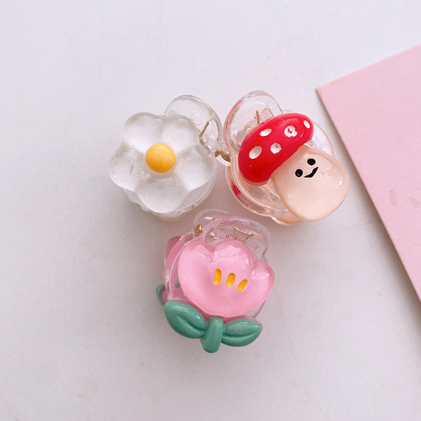 Wholesale Hair Clips Cute transparent cartoon summer small hairpin JDC-HC-MiYu015