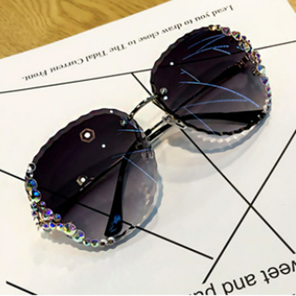 Wholesale Sunglasses Glass Lens Metal Frame MOQ≥2 JDC-SG-QingT010