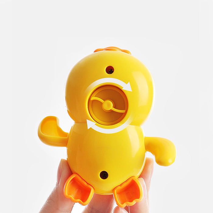 Wholesale Toys Bath Play Water Chain Clockwork Parent-Child Interactive Little Yellow Duck JDC-FT-JINyu001