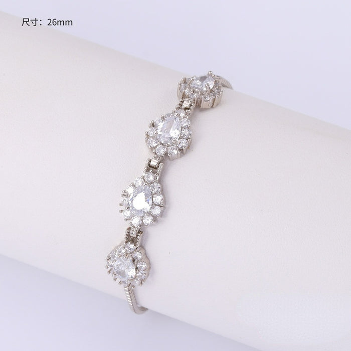 Wholesale Full Diamond Zircon Alloy Bracelet JDC-BT-KenJ005