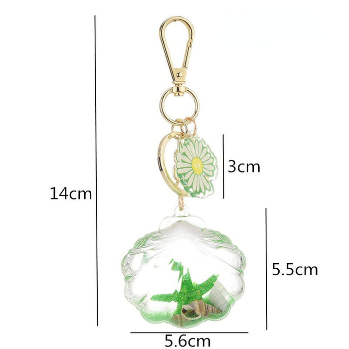 Jewelry WholesaleWholesale Acrylic Starfish Beach Creature Floating Keychain JDC-KC-YPin002 Keychains 严品 %variant_option1% %variant_option2% %variant_option3%  Factory Price JoyasDeChina Joyas De China