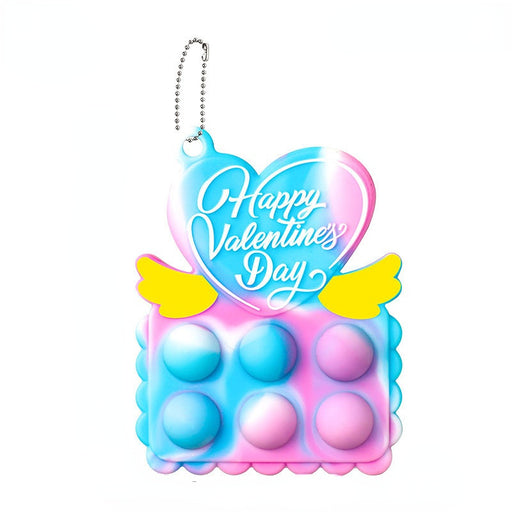 Jewelry WholesaleWholesale kids educational toy silicone decompression press le finger bubble keychain MOQ≥2 JDC-FT-HMJ023 fidgets toy 华明军 %variant_option1% %variant_option2% %variant_option3%  Factory Price JoyasDeChina Joyas De China