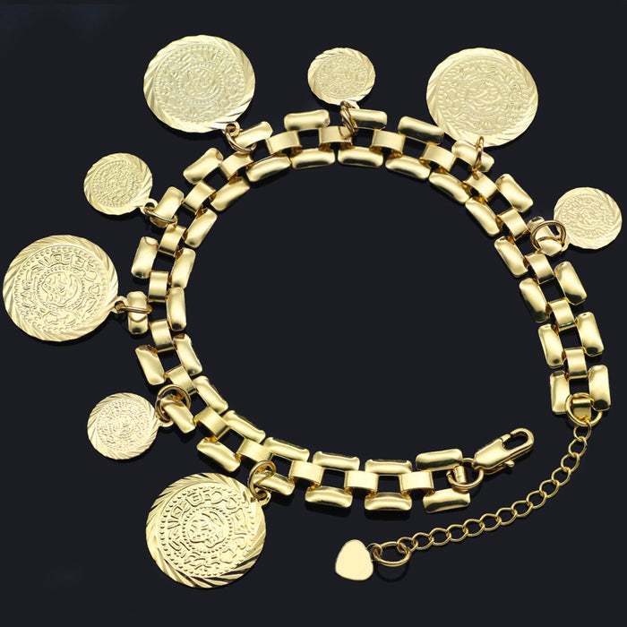 Wholesale Copper Plated Coin Color Preservation Bracelet JDC-BT-jinB005