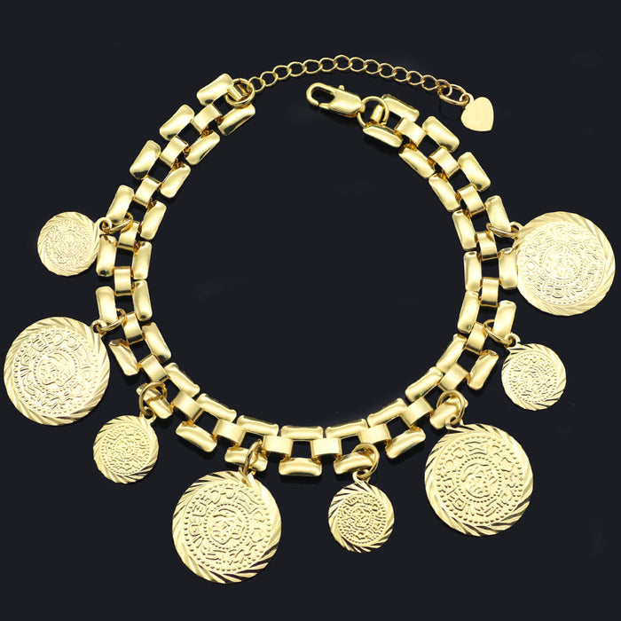 Wholesale Copper Plated Coin Color Preservation Bracelet JDC-BT-jinB005