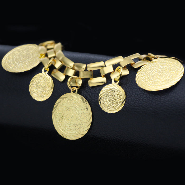 Wholesale Copper Plated Coin Color Preservation Bracelet JDC-BT-jinB005