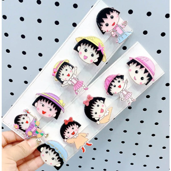 Wholesale Hair Clips Acrylic Kids Animation Cartoon 10pcs (M) JDC-HC-KaiC002