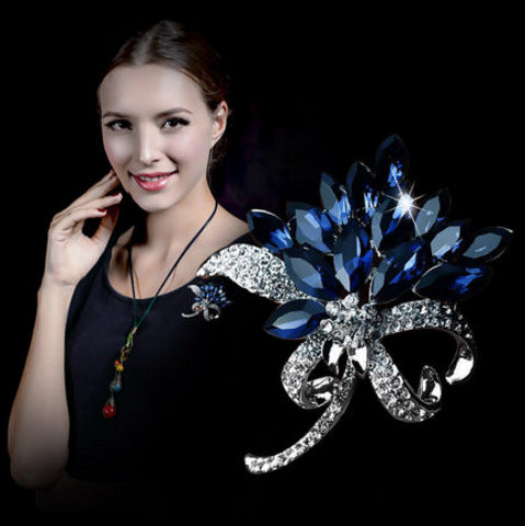 Wholesale Brooches Alloy Rhinestone Flowers JDC-BC-PREMYQ001