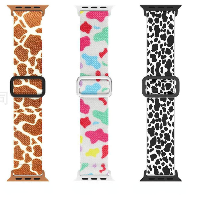 Wholesale Watch Strap Nylon AppleWatch Painted Double Circle Watch Band MOQ≥2 JDC-WD-KuYue004