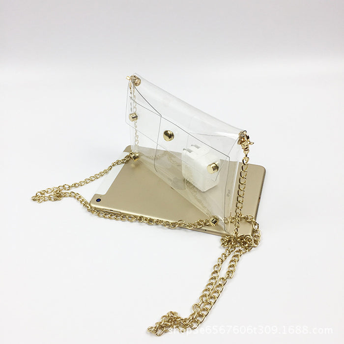 Wholesale PVC Transparent Jelly Shoulder Bag MOQ≥3 JDC-SD-Wanhong004