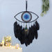 Jewelry WholesaleWholesale Black Feather Devil's Eye Blue Eyes Dreamcatcher JDC-DC-MGu008 Dreamcatcher 梦罟 %variant_option1% %variant_option2% %variant_option3%  Factory Price JoyasDeChina Joyas De China