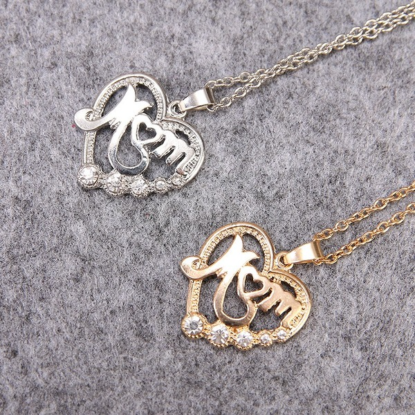 Jewelry WholesaleWholesale alloy mother's day diamond necklace JDC-NE-ZJ007 Necklaces 志嘉 %variant_option1% %variant_option2% %variant_option3%  Factory Price JoyasDeChina Joyas De China